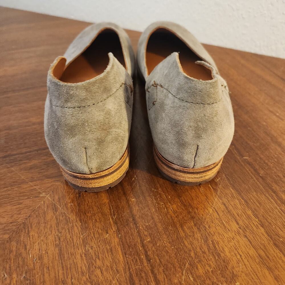 Kork-Ease Gray Suede Bellota D'Orsay Comfort Flats Size 8 - Picture 4 of 5